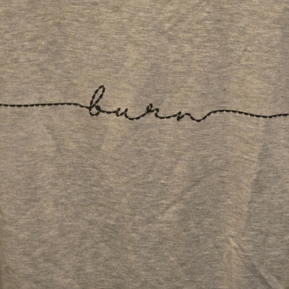 Burn Women's Light Gray Sweatshirt - Picture 3 of 3